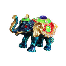 Schale mit Elefantenringen im thailändischen Stil mit-Tiefblau