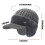 Gorro masculino de tricô com protetores de orelha e aba de lã. 3