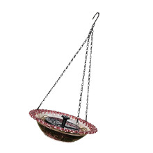 Solar-Hänge-Vogelbad-Brunnen, hängendes Vogelbad mit-Lila