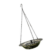 Solar Hanging Bird Bath Fountain Solar Birdbath Water-Black