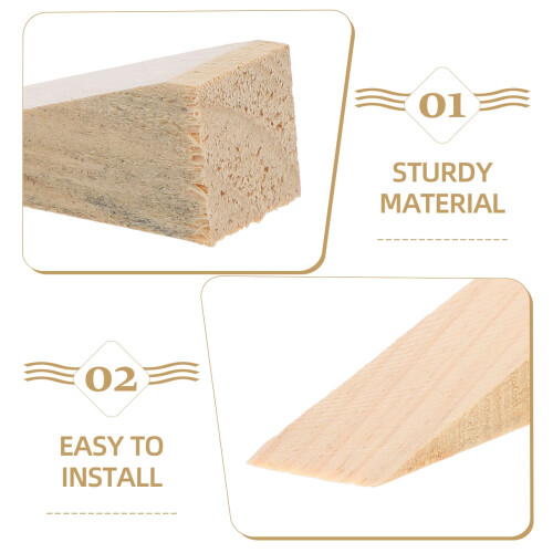 Türstopper aus Holz in Keilform – 10er-Pack 2