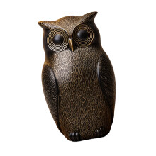 Sculpture de hibou en résine, petite Statue d'oiseau, ornement
