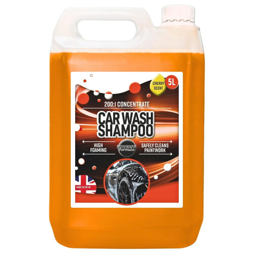 4 x 5L Cherry Scented Car Wash Shampoo