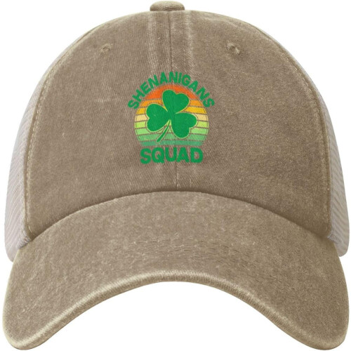 Retro irská baseballová čepice Distressed Trucker, černá 1