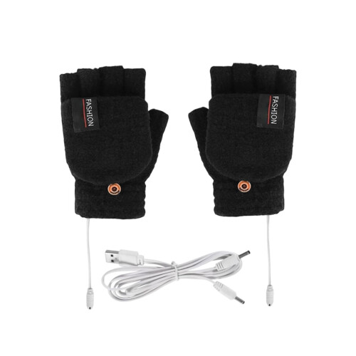 Beheizbare, fingerlose Winterhandschuhe, USB-aufladbar 1