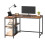 VASAGLE (Rustic Brown) Corner Computer Desk with Adjustable Storage Shelves, L Shaped Gaming Table for Office 2