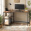 VASAGLE (Rustic Brown) Corner Computer Desk with Adjustable Storage Shelves, L Shaped Gaming Table for Office 5