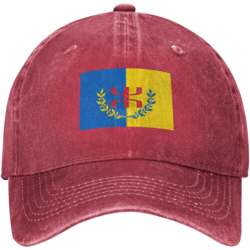 Καπέλο μπέιζμπολ με σημαία Kabyle – Ρυθμιζόμενο βαμβακερό καπέλο μπαμπά 1