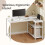 VASAGLE (Maple White) Corner Computer Desk with Adjustable Storage Shelves, L Shaped Gaming Table for Office 6