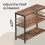 VASAGLE (Rustic Brown) Corner Computer Desk with Adjustable Storage Shelves, L Shaped Gaming Table for Office 8