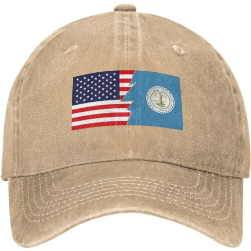 Boné de beisebol com a bandeira de Virginia Beach – Ajustável, de algodão. 1