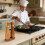 Functional Wooden Grinding Accessory Tray-Inner diameter 6.2cm 6