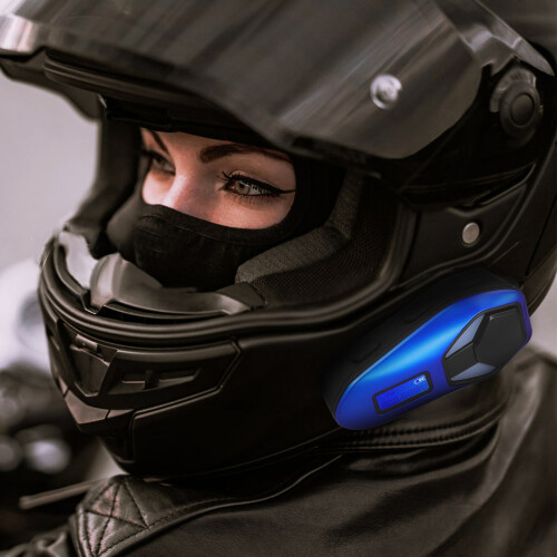 Helm Headset ABS Mit Blau 2