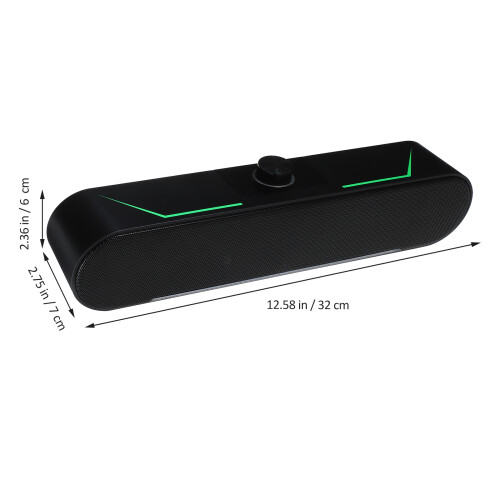 Computer Speaker Gaming Speakers Wired Long Luminous Stereo 1