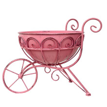 Dekorativer, kreativer Retro-Blumentopf aus Eisen,-Rosa