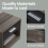 VASAGLE (Chestnut Brown, Ink Black) Bedside Table, Side Table with Drawer, Handle, Open Compartment, Classic 4