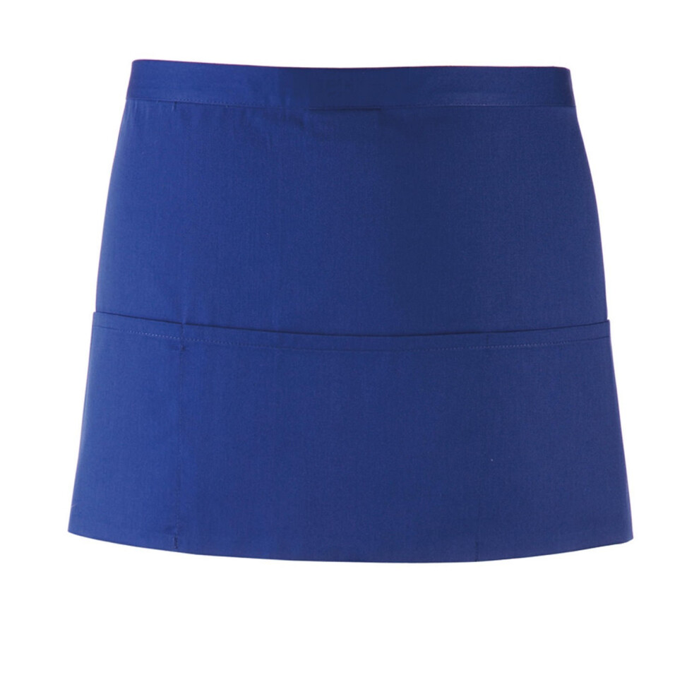 (One Size, Royal Blue) Premier Colours 3 Pocket Short Apron 5063470681068