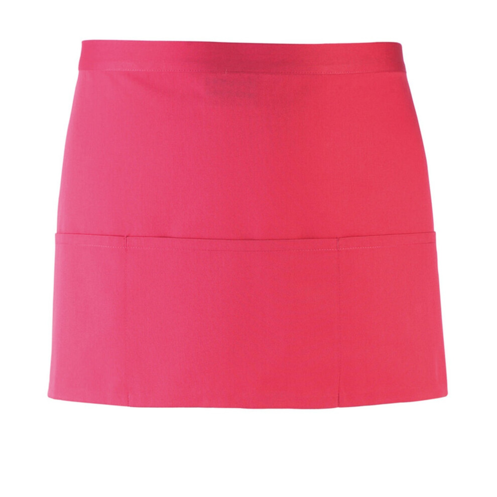 Premier (One Size, Hot Pink) Colours 3 Pocket Short Apron