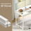 VASAGLE (Maple White, Cloud White) Computer Desk, Home Office Desk, for Work Study, for Bedroom Dorm Small Spaces 4
