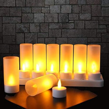 Velas com efeito de chama tremeluzente, seguras para uso em decoração interna e externa, decoração de casamento com economia de energia, garantia