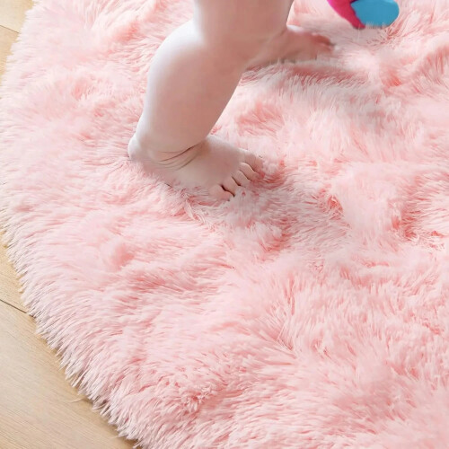 Soft Fluffy Round Rug for Kids Room Decor 2