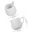 4pcs White Ceramic Sauce Jugs With Comfort Grip Handle And Chic 2