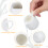4pcs White Ceramic Sauce Jugs With Comfort Grip Handle And Chic 5