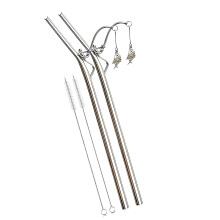 Funny Fishing Rod Themed Straw Stainless Steel-Set of 2