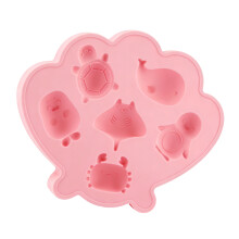 Food Grade Silicone Ocean Theme Ice Cubes Molds Great For-Pink