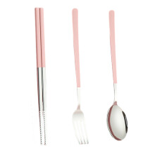 Stainless Steel Travel Utensils Set With Cartoon Design Case-2