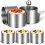 1Set Stainless Steel Ring Mold for Cooking Silver Kitchen Baking Tool 7