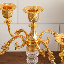 Konische Kerzenhalter, Kandelaber, dekorativer-Gold 3