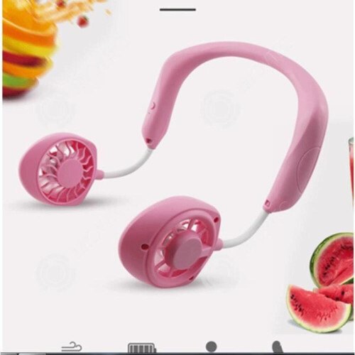 Petit ventilateur - INN? - Modèle suspendu - USB - 3 vitesses - Rose 2