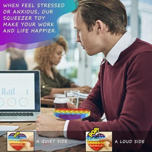 Jouet Sensoriel à Presser – Silikon Anti-Stress – Weiß 1