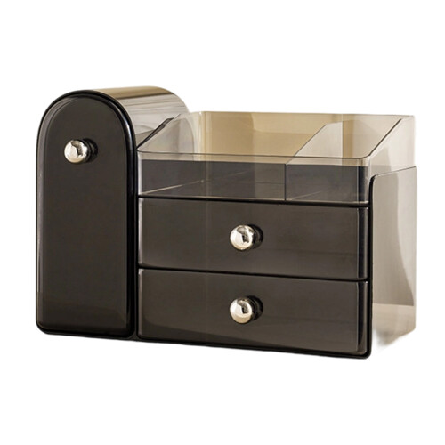 Cosmetic Display Case for Skincare Lipstick Makeup-Black