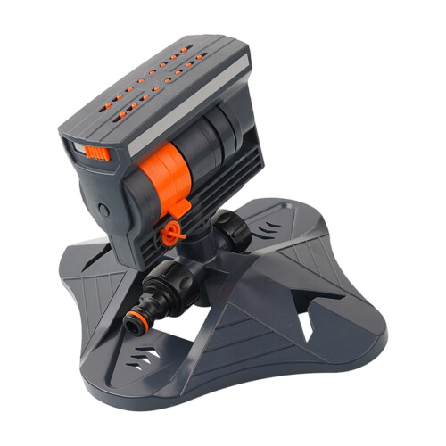 Garden Sprinkler 180 Degree Rotating Adjustable Large-Orange
