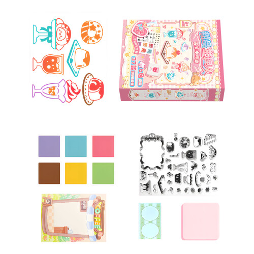 Ensemble de scrapbooking de dessin animé imaginatif pour les-B