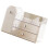 Makeup Organizers with Brushes Holder Countertop Makeup-White 1