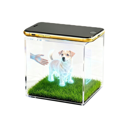 Acrylic Hologram Pet Keepsakes Display Case Shows Realistic-7