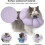 Colerette Chat Anti Léchage, Collier de Récupération Adjustable ja Imperméable pour Chat,C 2