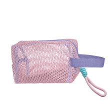 Achthoekige vorm Meshes Make-uptas Make-up organisatoren-Roze