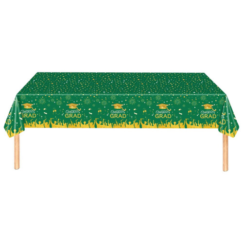 Vinyl Table Cloth Gold Disposable 1 Pack 1