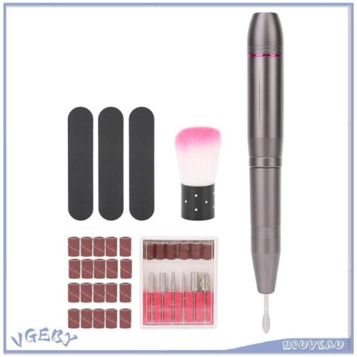 Duokon Perceuse à ongles Τρυπάνι νυχιών Κόψιμο νυχιών Shaping Polissant Αποσπώμενη φ 1