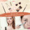 3 επίπεδα πινέλα μακιγιάζ με γωνία - φρύδια/eyeliner/σκιά ματιών - εξαιρε 5