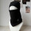 Set da donna composto da cappello e sciarpa in maglia, colore nero. 5