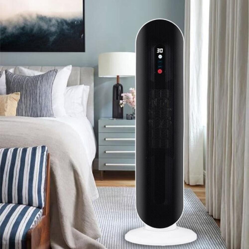 2000W Radiateur Soufflant Électrique Puissant Chauffage Rapide Télécommande avec Protectio 2