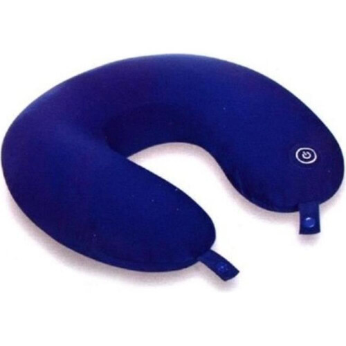 Cuscino vibrante con microsfere e tessuto confortevole per massaggio cervicale, blu 1