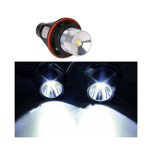 4 paires d'ampoules LED blanches 8000K de type « angel eye » pour BMW E39 E53 E60 E63 E64 E66 E87 5 1