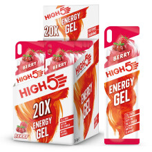 HIGH5 Energy Gels - Natural Fruit Juice & Caffeine - Free
