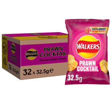 Walkers Prawn Cocktail Crisps 32 x 325g